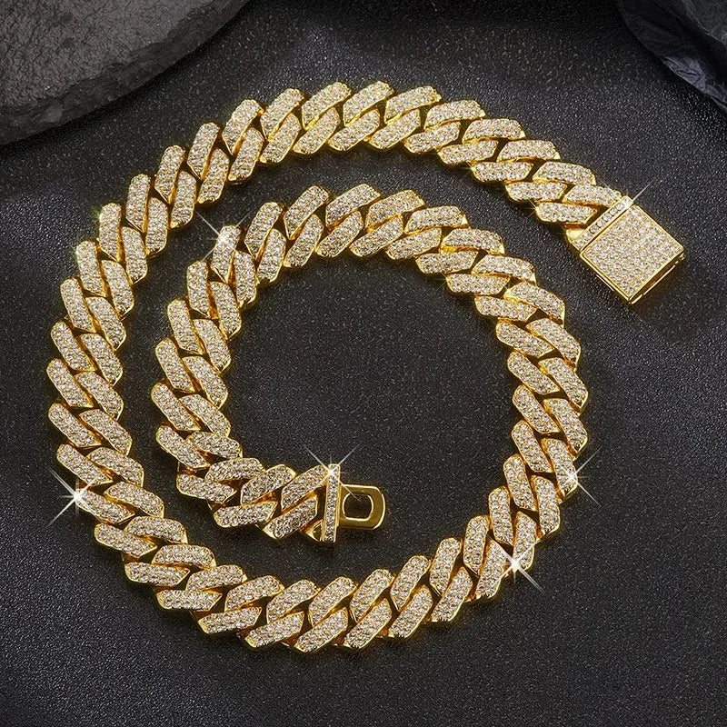 15mm Diamond Cuban Chain