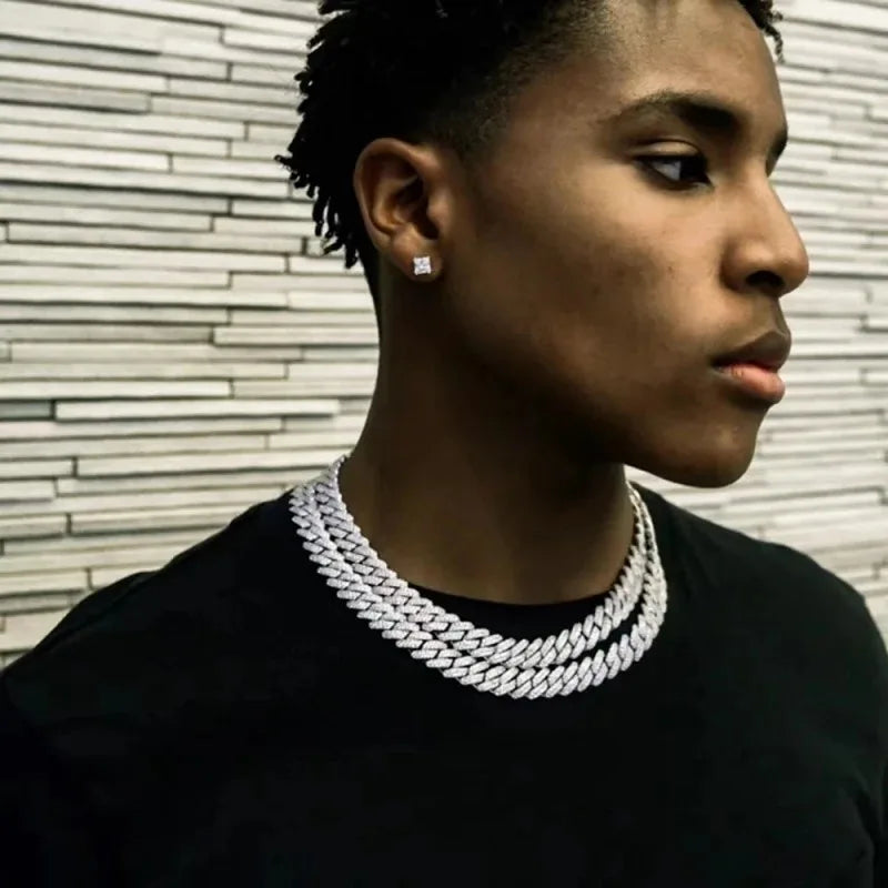 15mm Diamond Cuban Chain