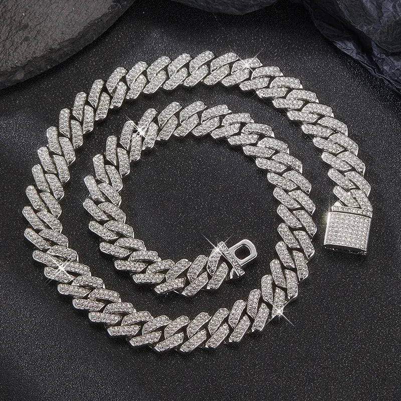 15mm Diamond Cuban Chain