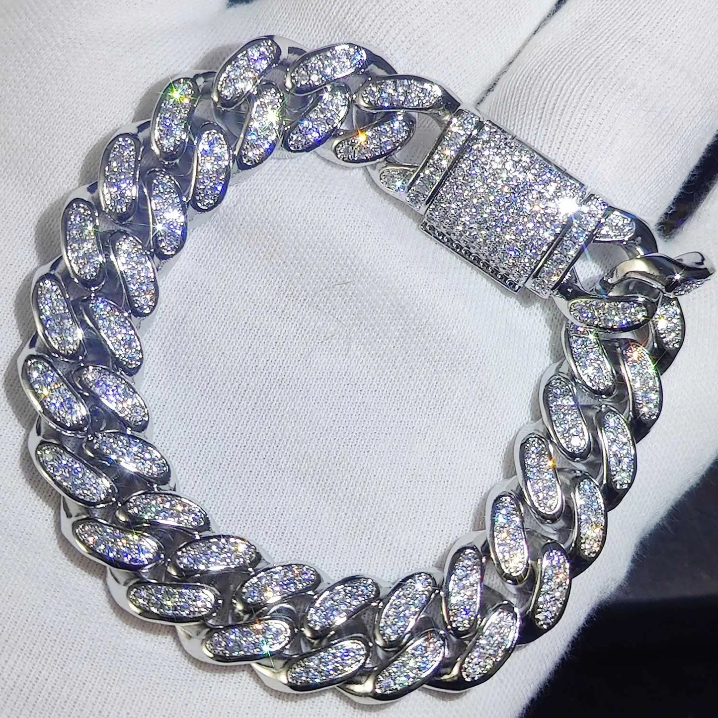 Luxury Iced Out CZ Cuban Bracelet