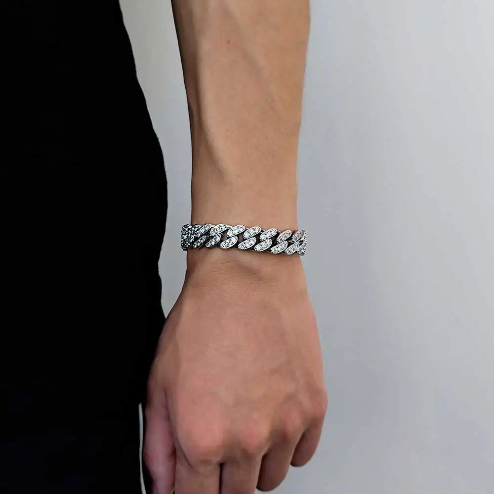Luxury Iced Out CZ Cuban Bracelet