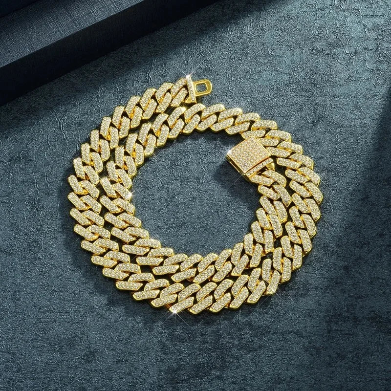 15mm Diamond Cuban Chain