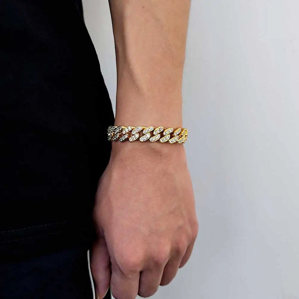 Luxury Iced Out CZ Cuban Bracelet