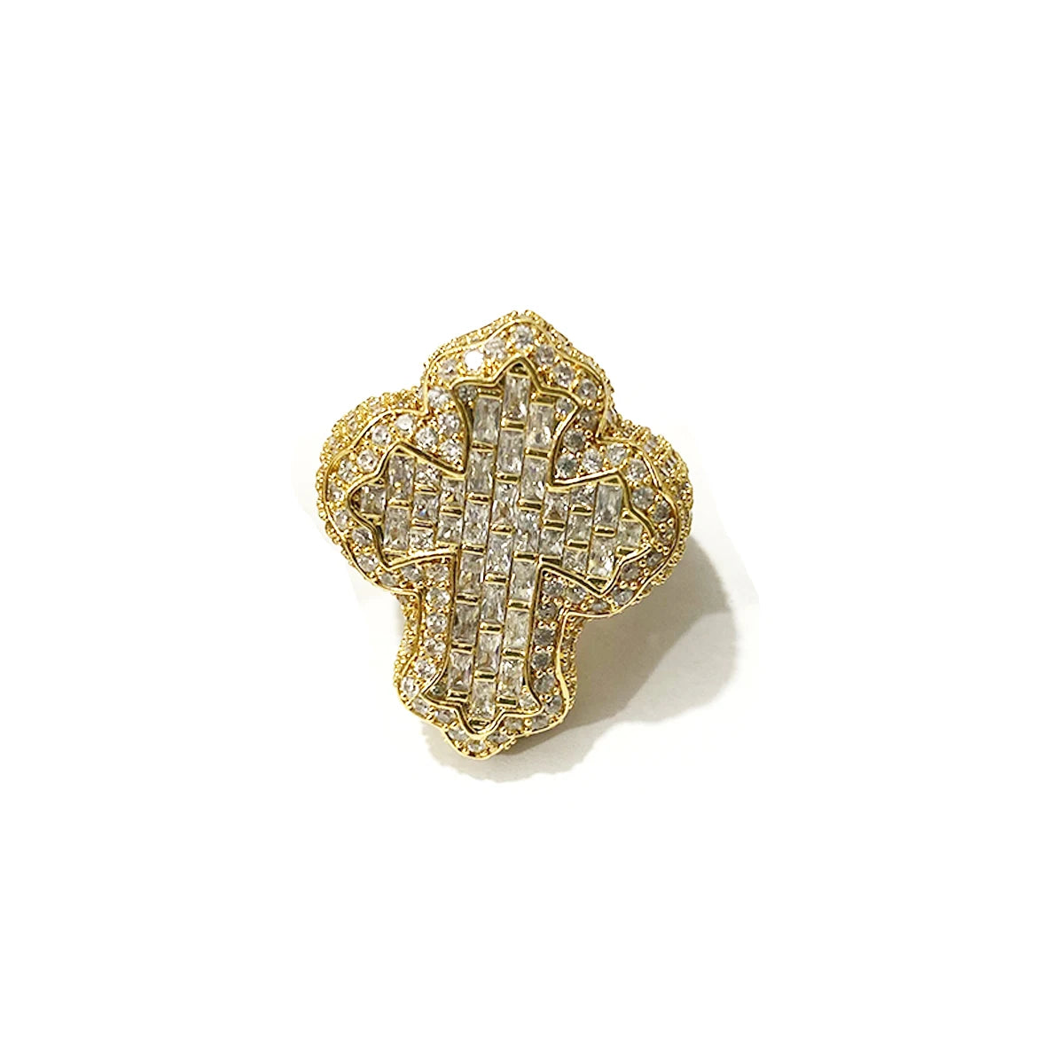 Iced Out Zircon Cross Ring