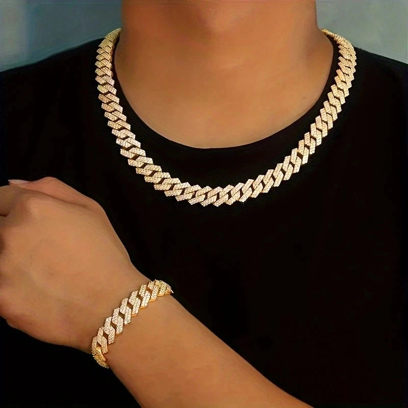 15mm Diamond Cuban Chain