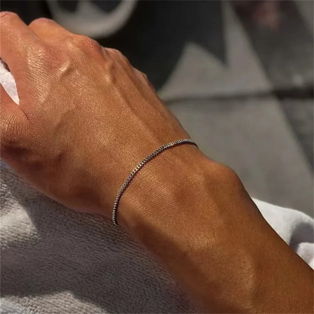 Gold Stainless Steel Cuban Bracelet