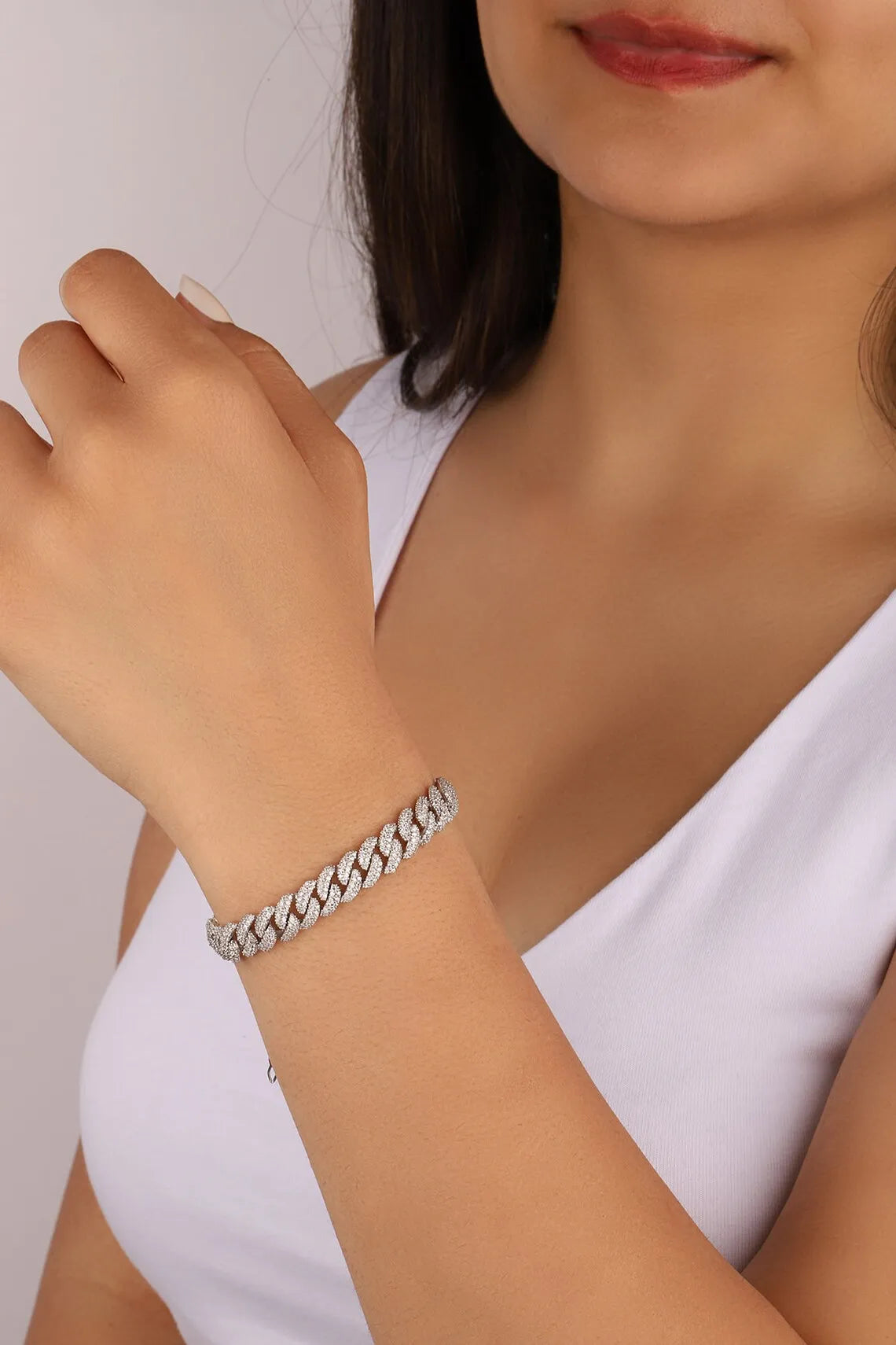 Luxury Iced Out CZ Cuban Bracelet