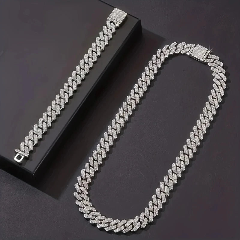15mm Diamond Cuban Chain