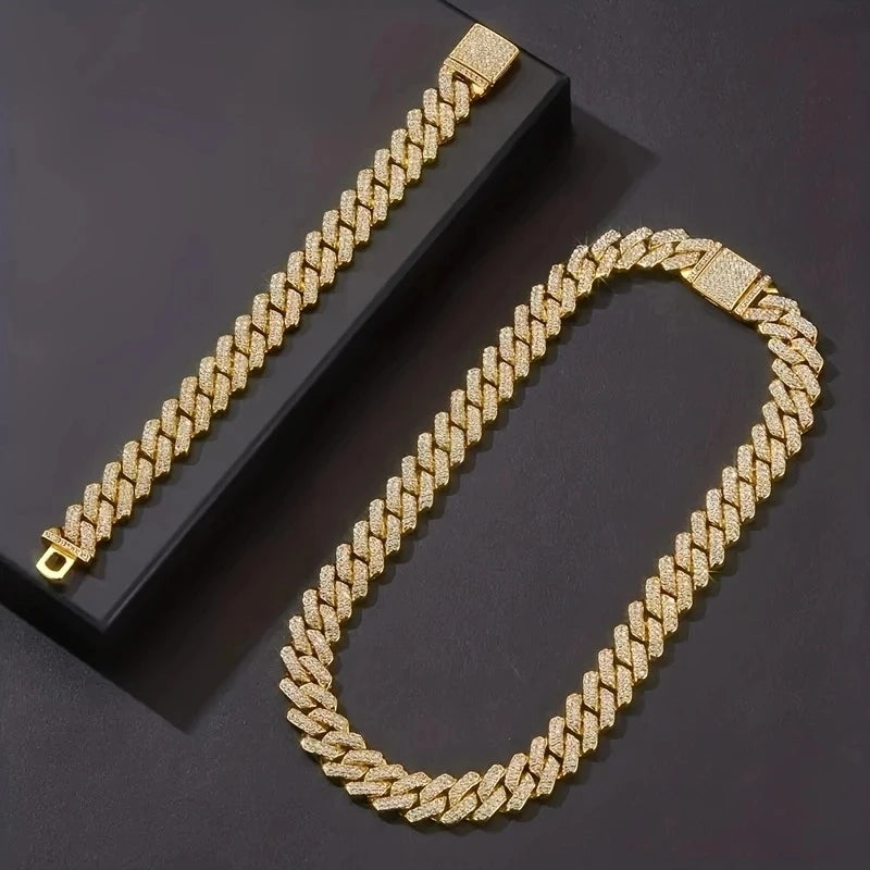 15mm Diamond Cuban Chain