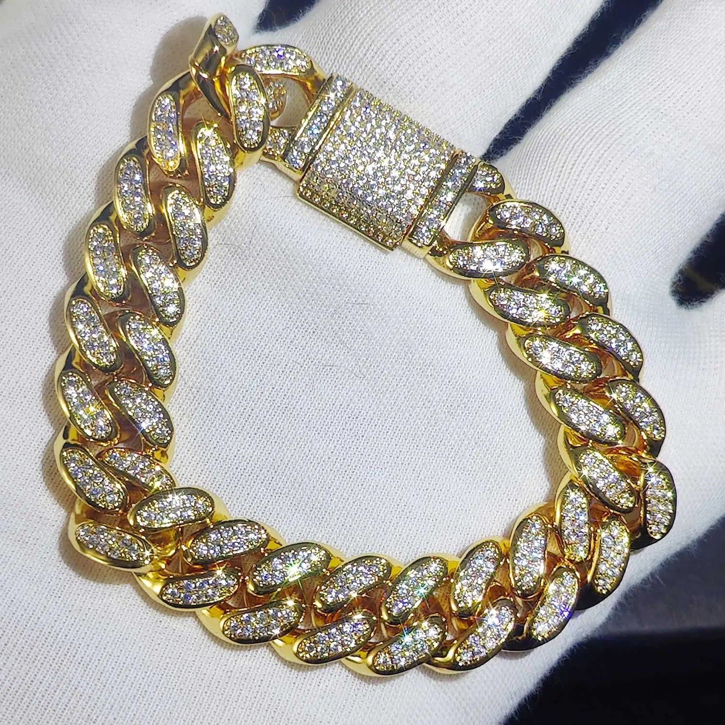 Luxury Iced Out CZ Cuban Bracelet