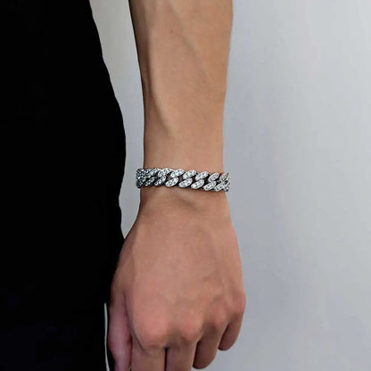 Luxury Iced Out CZ Cuban Bracelet