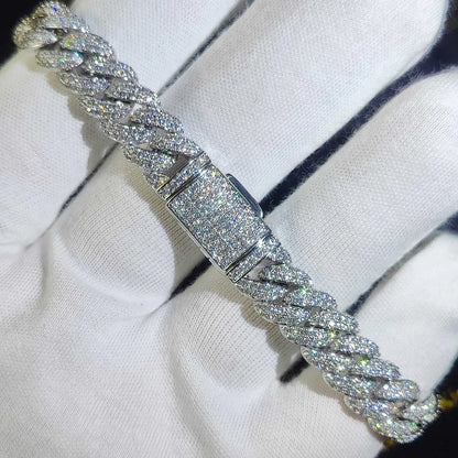 Luxury Iced Out CZ Cuban Bracelet